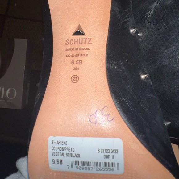 Brand New-Schutz 's-ariene' black spike studded boot - Picture 6 of 6